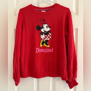 Disney Red Minnie Mouse Disneyland Kids Hoodie